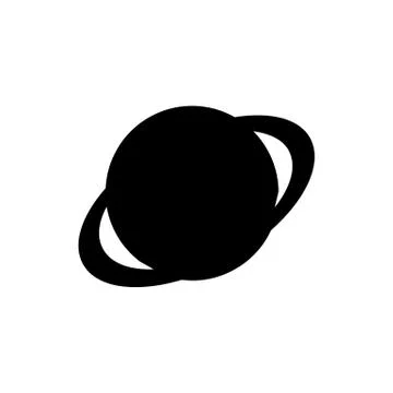 Saturn planet icon element of space icon for mobile concept and web apps. Thi Illustrazione stock