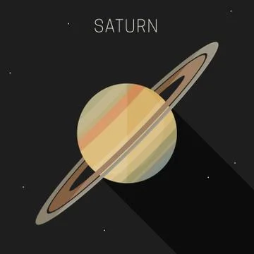 Saturn planet Illustrazione stock