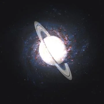 Saturn - planet of the Solar system. Elements of this image furnished by NASA 스톡 일러스트