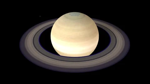 Saturn planet with stunning ring system in space astronomy Stock Footage 328348284
