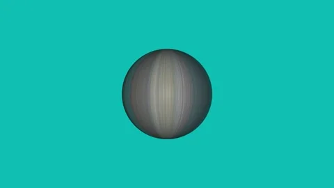 Saturn ring alpha icon animated video Stock Footage 294403660