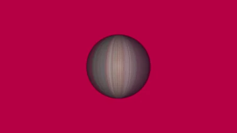 Saturn ring alpha icon animated video Stock Footage 294403708