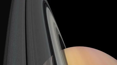 Saturn rise_digitally generated Stock Footage 39310988