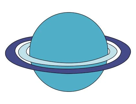 Saturn solar system planets vector illustration Stock Illustration