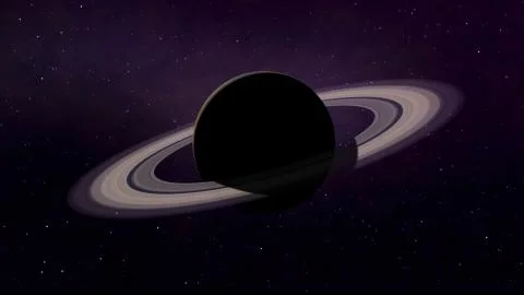 Saturn in space. Stock Illustration