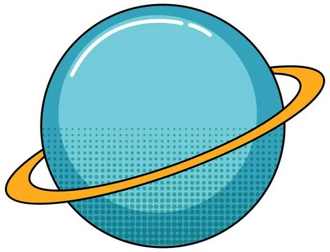 Saturn on white background Stock Illustration