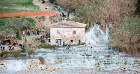 Saturnia ThermalTime Video stock 122218834