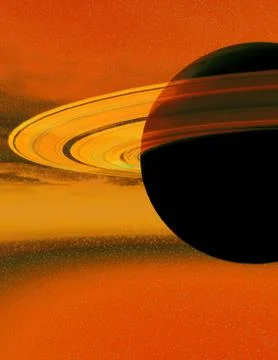 Saturn's rings Stock Illustration