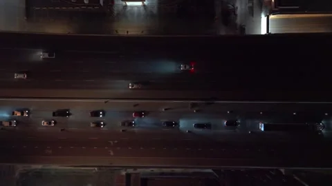SATX Night Time traffic Stock Footage 331539286