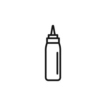 Sauce Bottle Icon Set Culinary Condiment Illustrations for Cooking and Food.. Ilustración de archivo