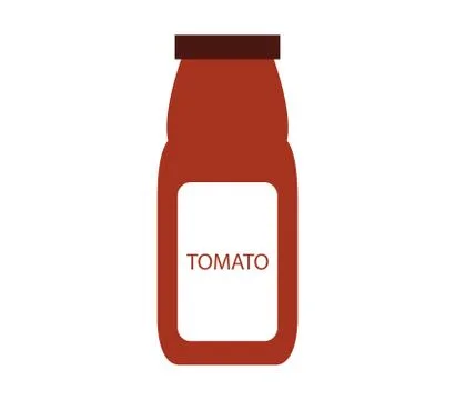 Sauce bottle icon on white background Stock Illustration