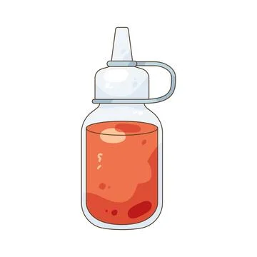 Sauce bottle Stock Illustration
