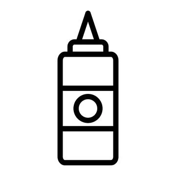 Sauce bottle Vector Icon Design Illustration Stock Illustration
