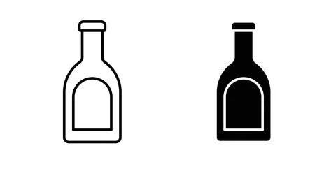 Sauce bottles icon vector art Illustrations 스톡 일러스트