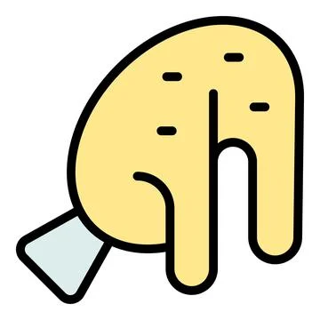 Sauce corn dog icon vector flat Illustrazione stock