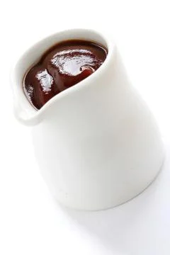 Sauce in dish Stock Photos