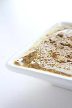 Sauce in dish Stock Photos
