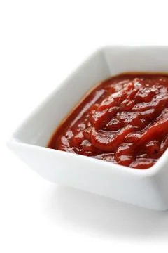 Sauce in dish Stock Photos