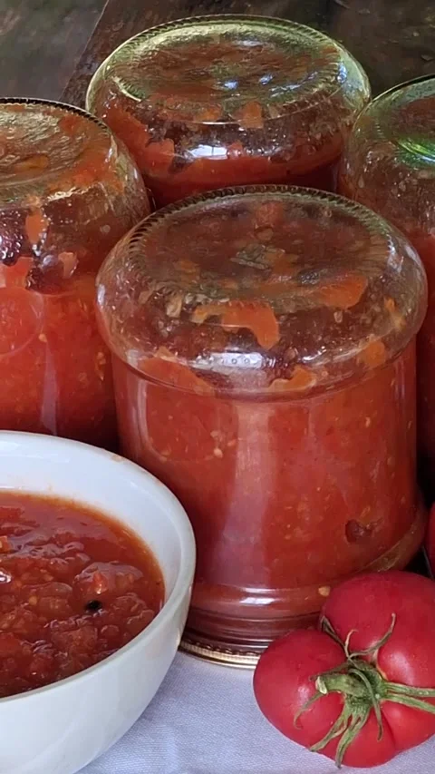 Sauce in a jar Stock-Footage 344480137