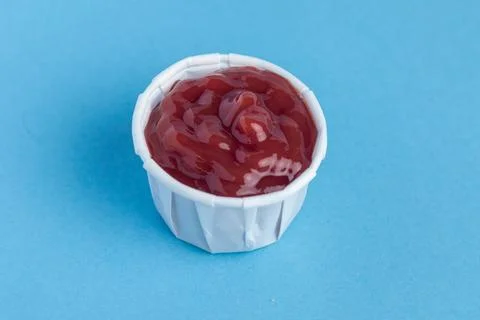 Sauce in paper container Stock Photos