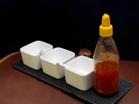 Sauce In Plastic Bottle Photos