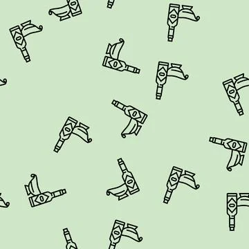 Sauce tomato line seamless pattern Illustrazione stock