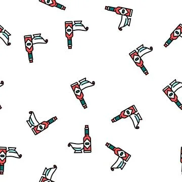 Sauce tomato vector seamless pattern Illustrazione stock
