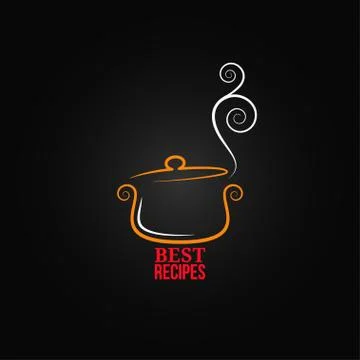 Saucepan ornament background Illustrazione stock
