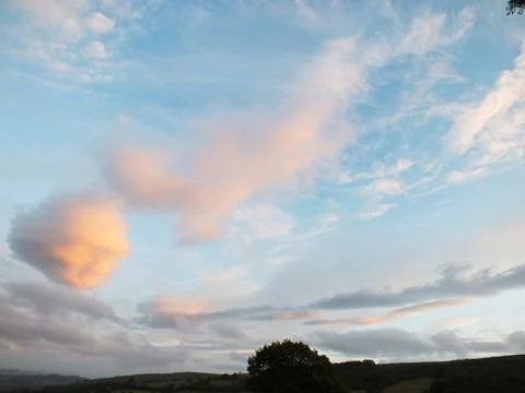 Saucer Cloud Sky 2 Foto stock
