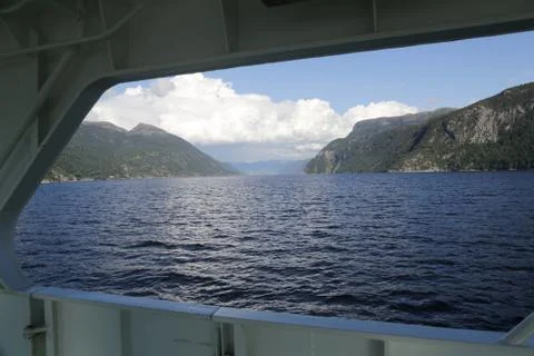 The Saudavegen route Stock Photos