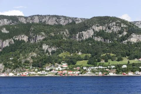 The Saudavegen route Stock Photos