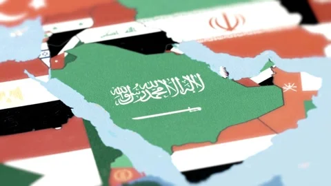 Saudi Arabia: A Cartographic Journey thr  Stock Video  Pond5