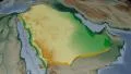 Saudi Arabia extruded. Bumps shaded. 4k or 4k+ Resolution