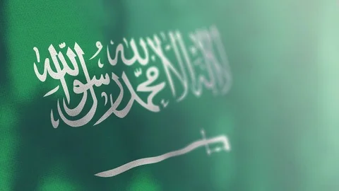 Saudi Arabia flag animated 스톡 동영상 80597663