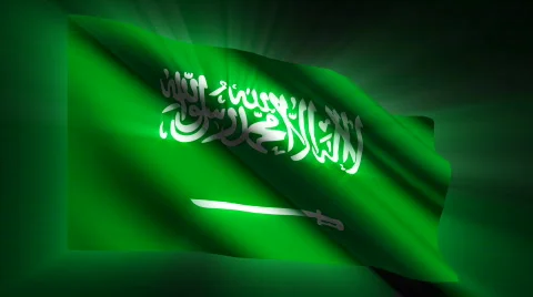 Saudi Arabia Flag Stock Footage 874025