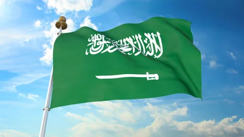 Saudi-Arabia flag Stock Footage 144980174