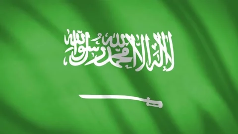 Saudi Arabia Flag  Video stock 188161366