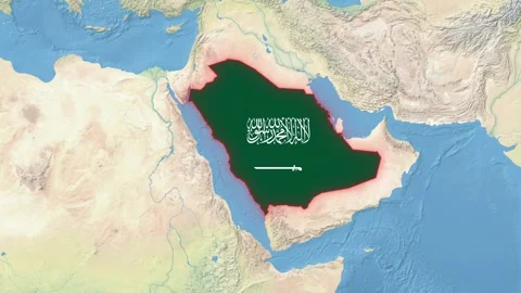Saudi Arabia Flag Stock Footage 307058153