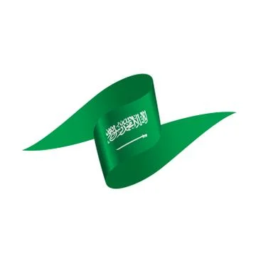 Saudi Arabia flag, vector illustration Illustrazione stock