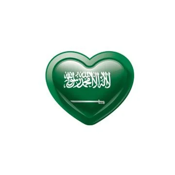 Saudi Arabia flag, vector illustration on a white background Stock Illustration