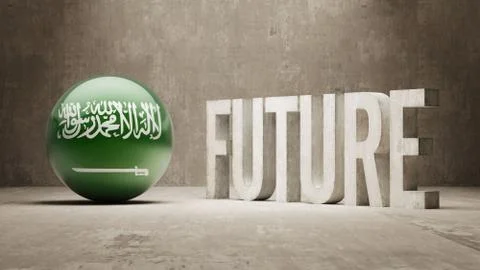 Saudi Arabia. Future  Concept. Stock Illustration