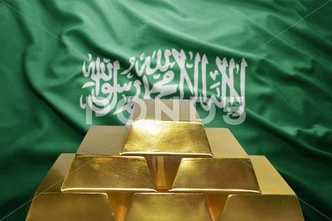 Saudi arabia gold reserves Stock Photos