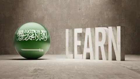 Saudi Arabia. Learn Concept. Stock Illustration