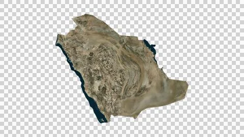 Saudi Arabia Map Ilustração Stock