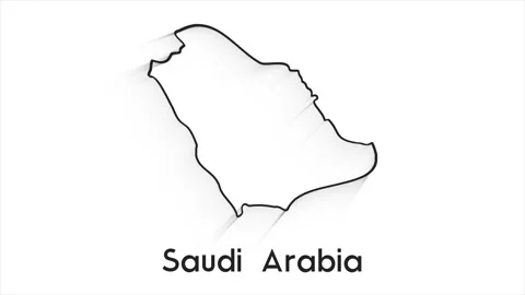 Saudi Arabia Map Showing Up Intro By Regions 4k animated Russia map intro Stockbeeldmateriaal 153810384