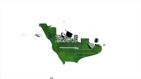 Saudi Arabia Map Showing Up Intro By Regions 4k animated Russia map intro Stock Footage 153876853