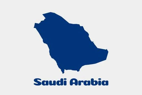 Saudi Arabia Map. Vector logo Illustration Stock Illustration
