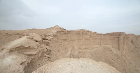 Saudi-Arabia Riyadh Edge-of-the-World-Wide-Pan1 422 59.94FPS Stock Footage 129559925