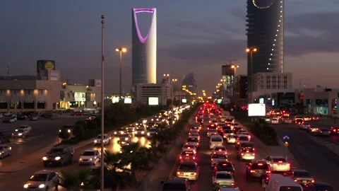 Saudi Arabia Riyadh King Abdullah Economic Stock-Footage 130341300