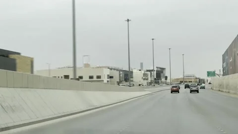 Saudi Arabia: U.S. embassy in Riyadh hit by drones Stock Footage 330080614